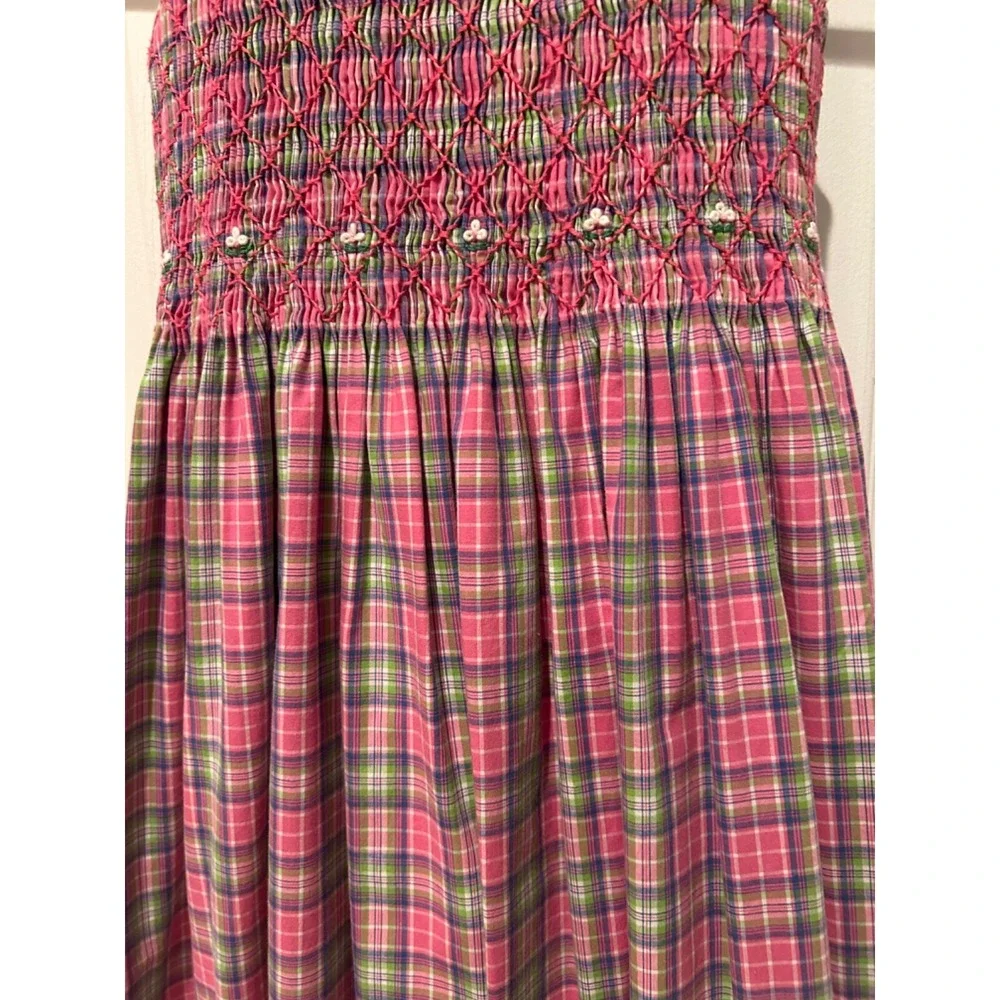 Ralph Lauren Girls Plaid Dress Rare Find size 5 Sleeveless 100% Cotton
